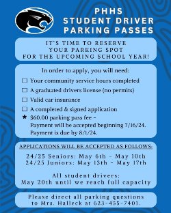 Student Parking Pass Applications Open